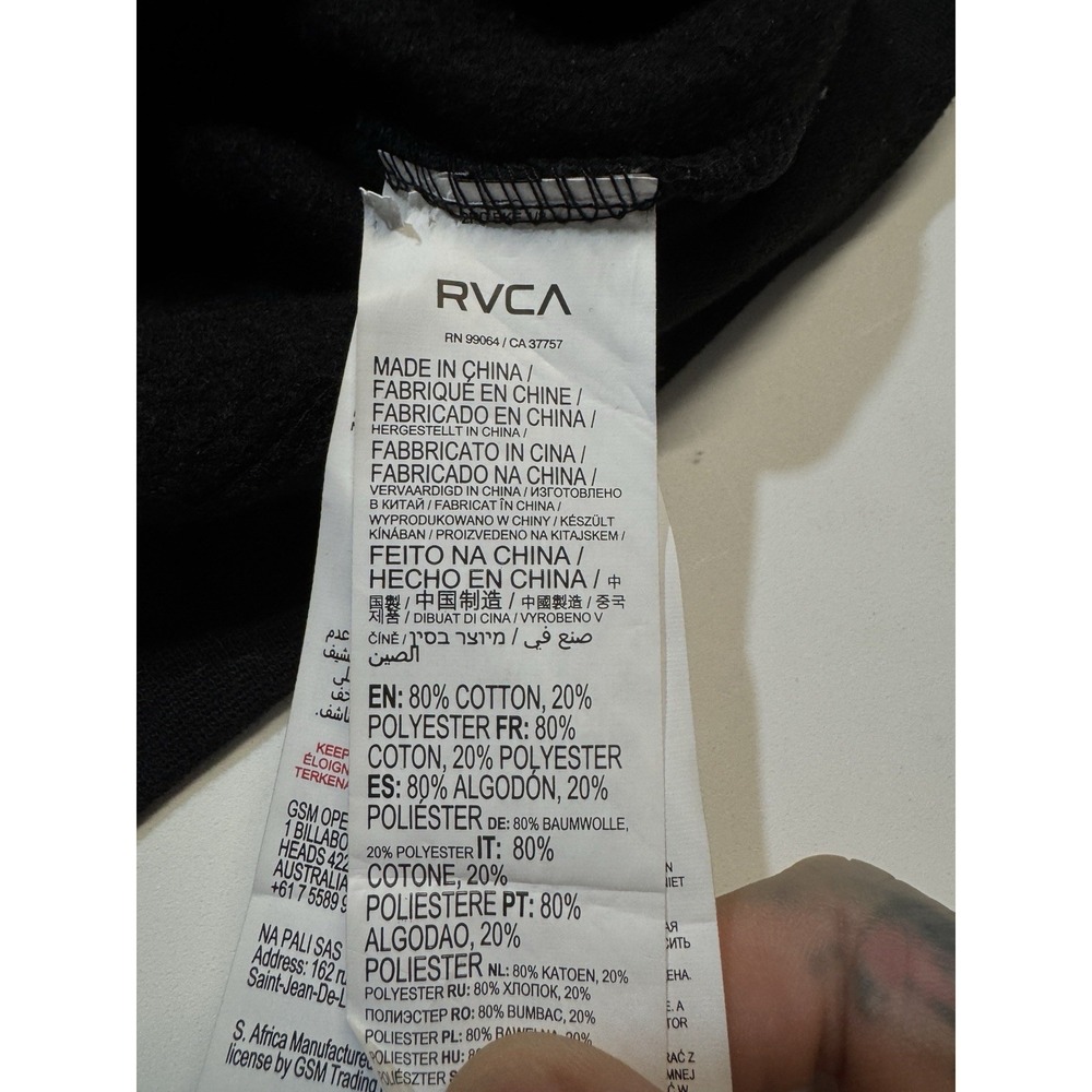RVCA Large 12 Branded Logo Graphic Crew Neck Women's Sweatshirt - Picture 6 of 9